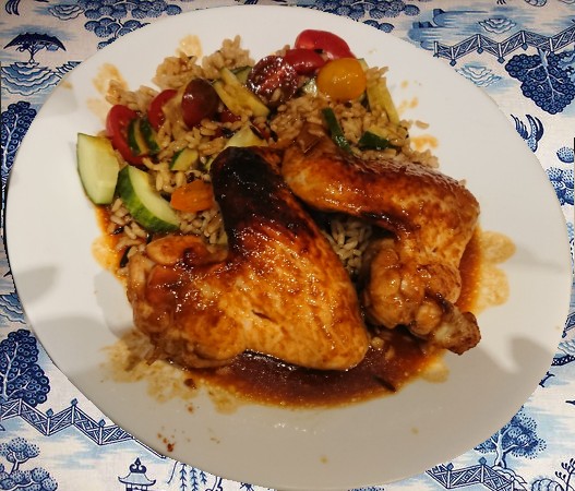 Ali Kayn's Honey Soy Chicken Wings recipe;527x450